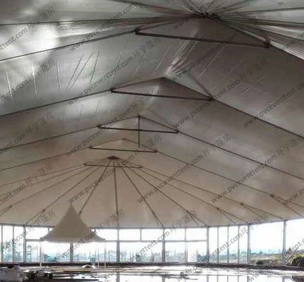 Aluminum Frame Outdoor Circus Tent Combination With Glass Windows For Africa Event